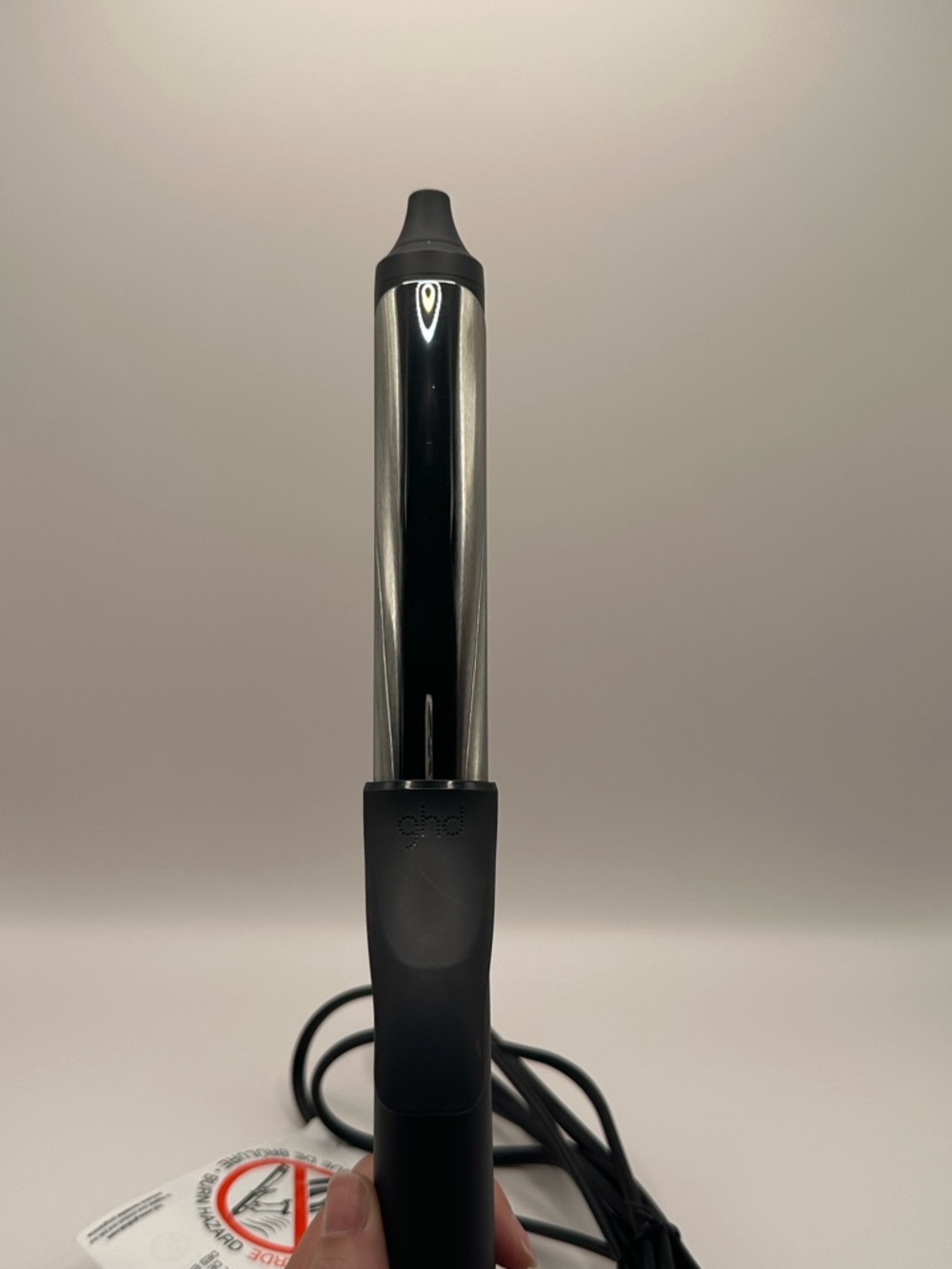 ghd Metallic Silver and Black Curling Iron - Picture 4 of 6